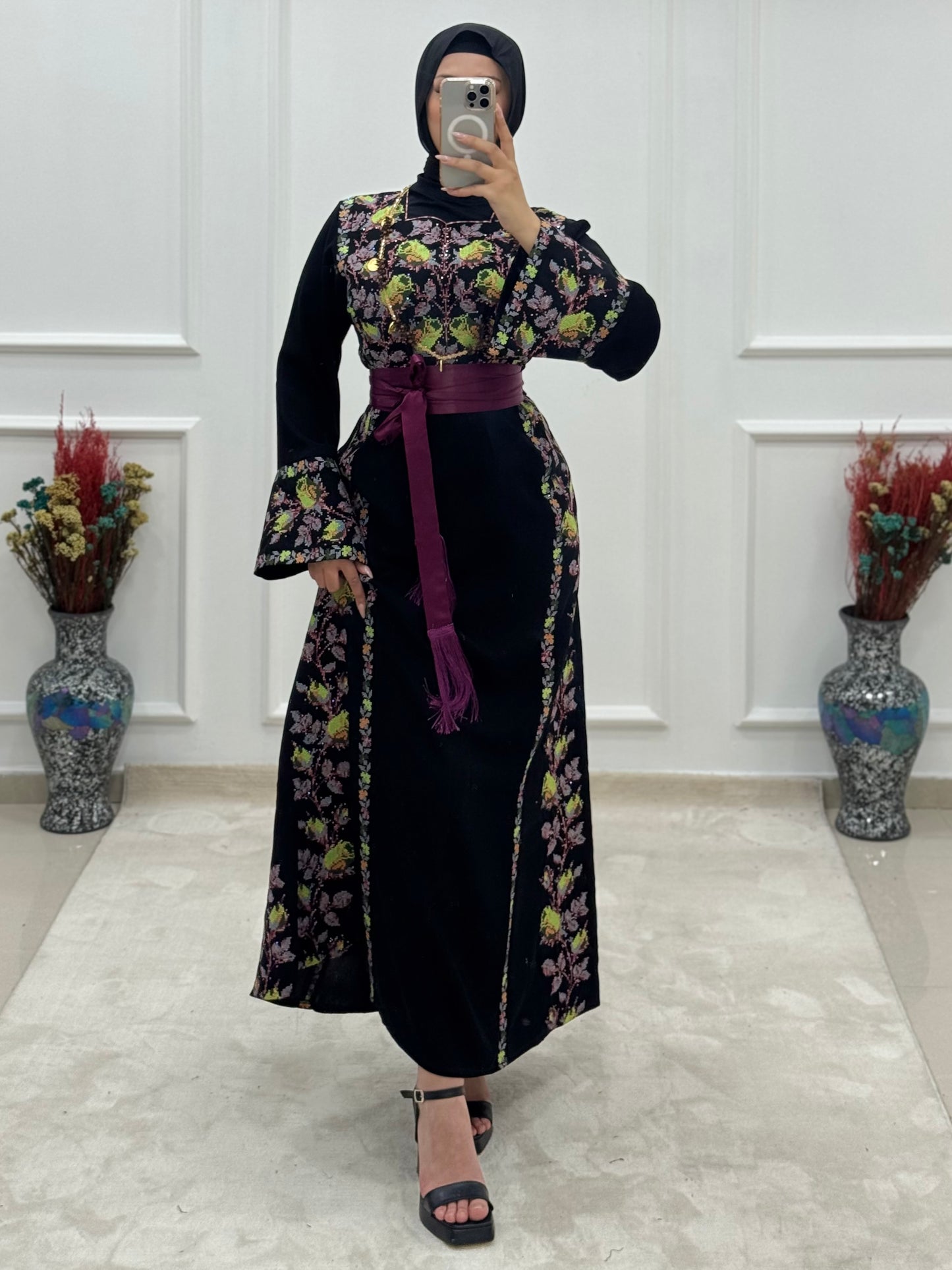 Roses Thoub - Purple