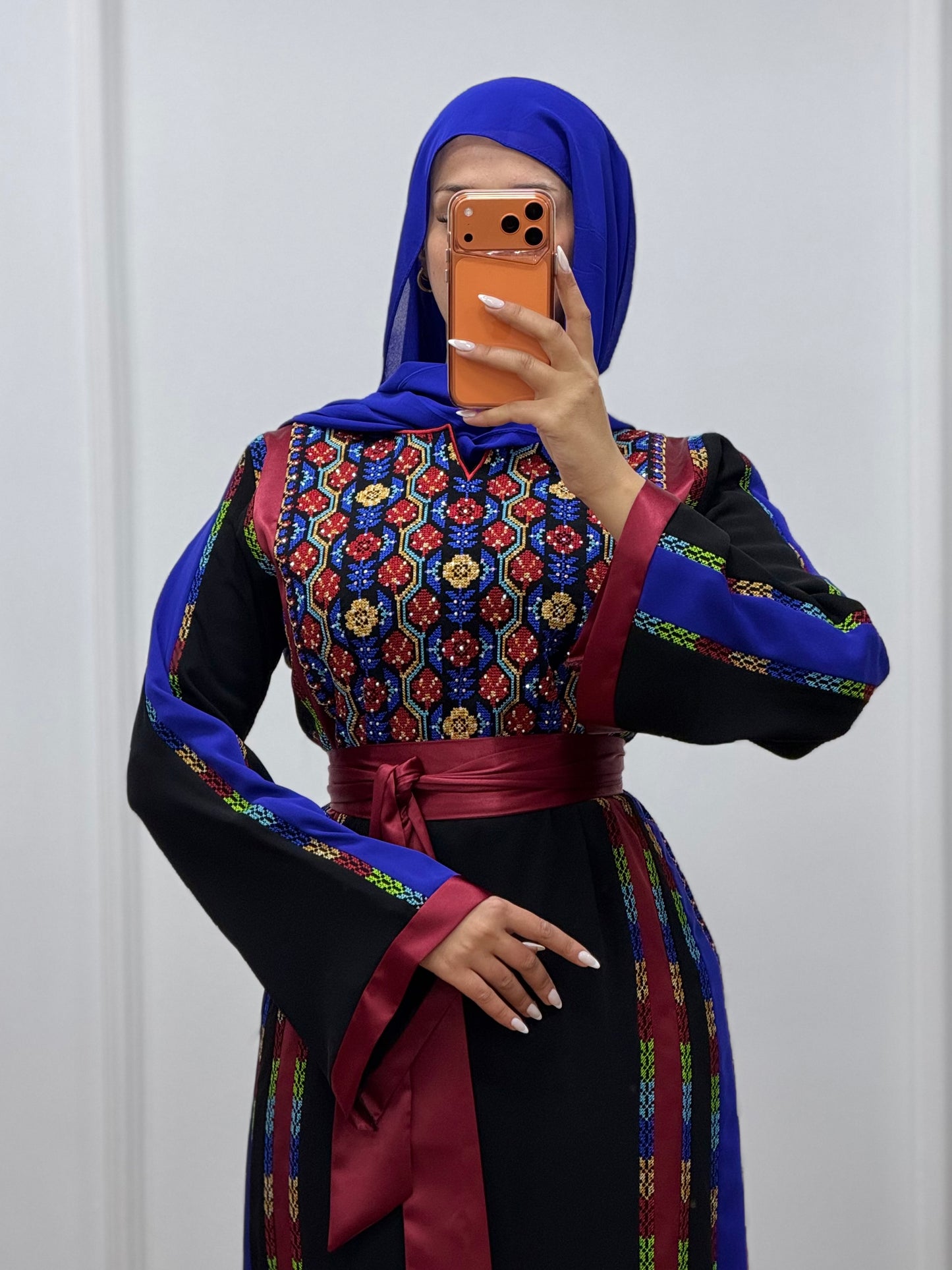 2026 Tatreez Thoub - Royal Blue