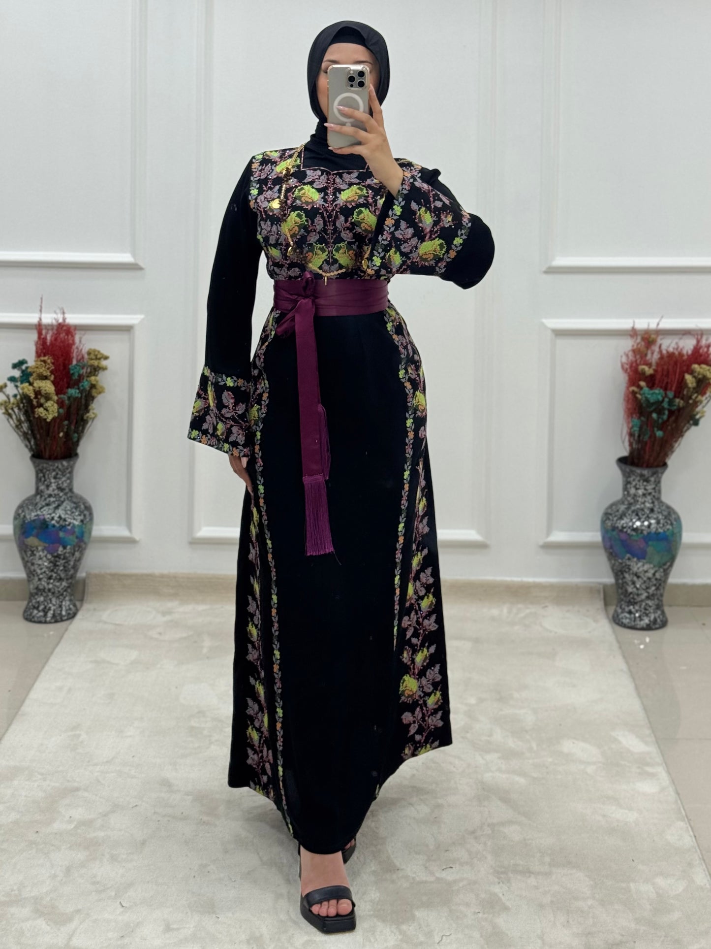 Roses Thoub - Purple