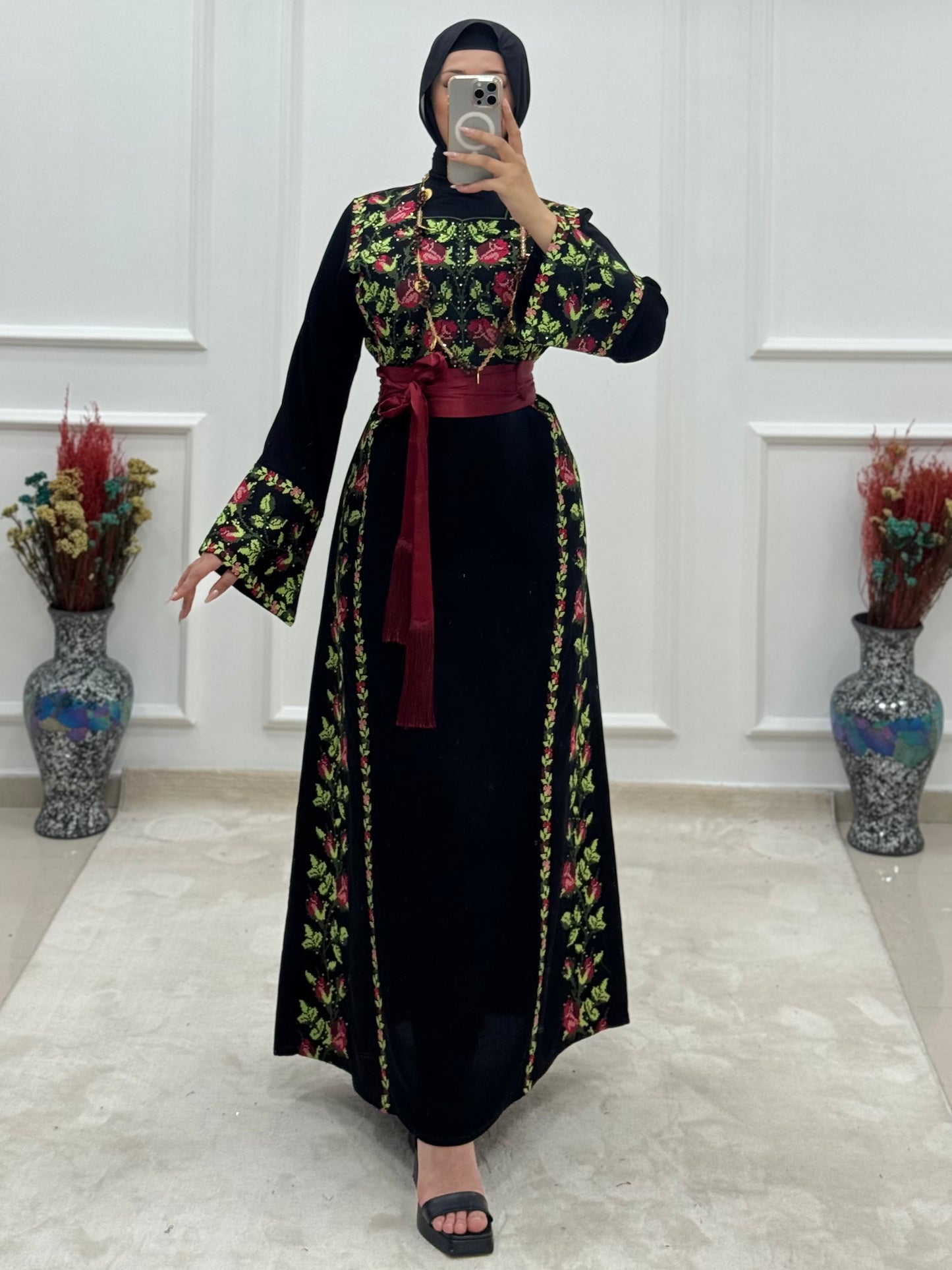 Roses Thoub - Green