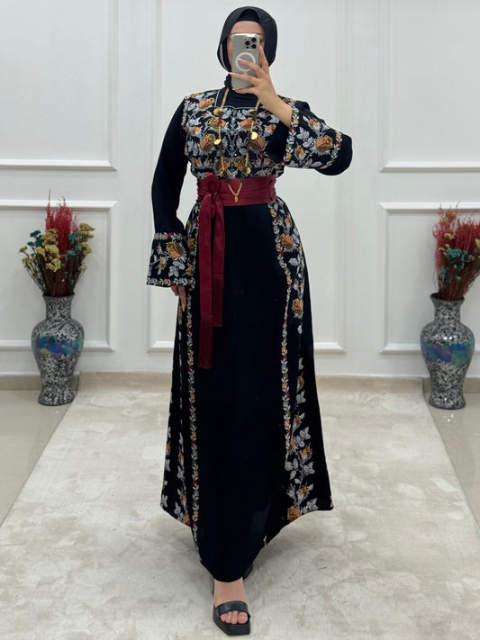 Roses Thoub - Gray