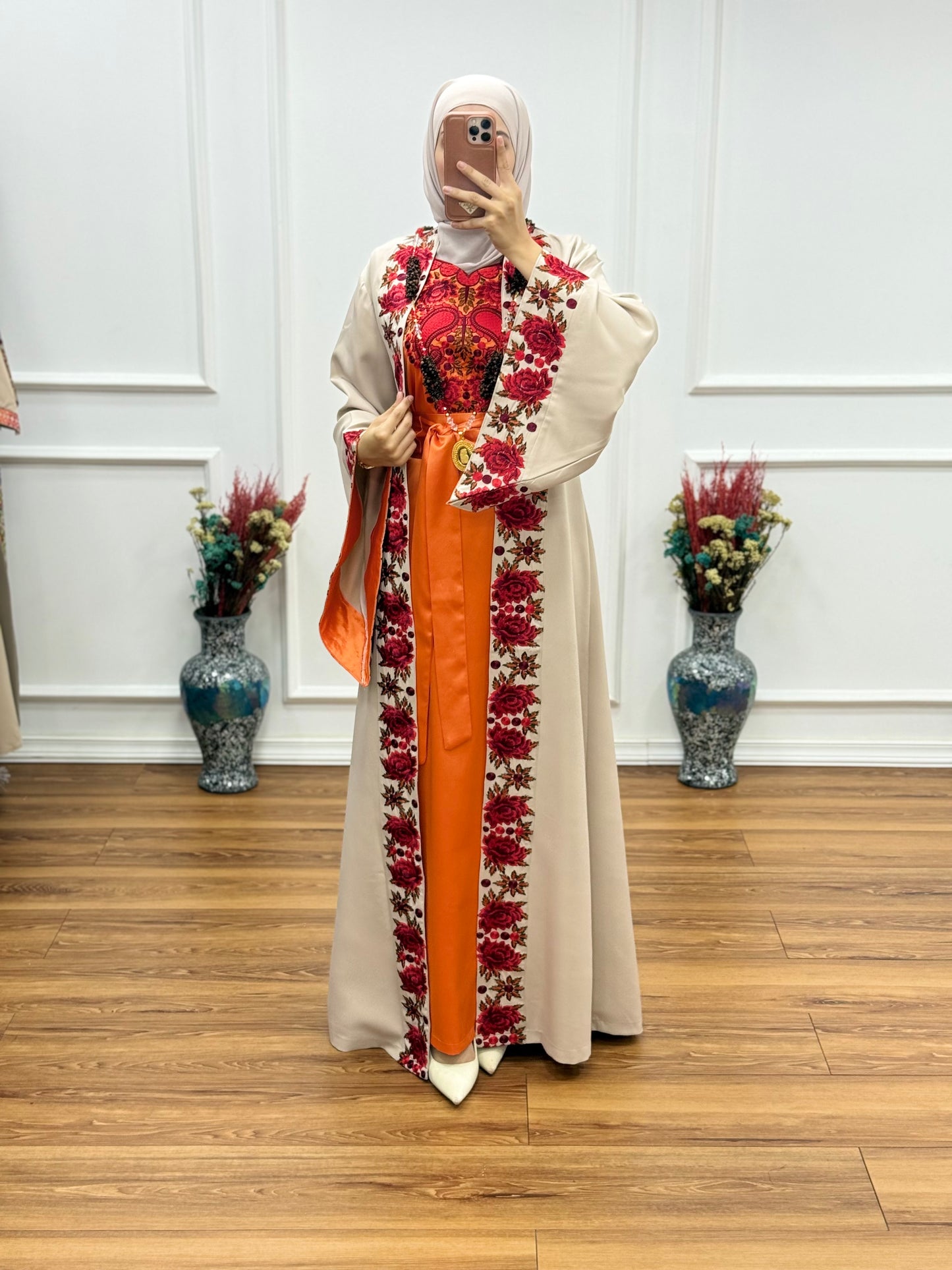 Elegant Two-Piece Thoub