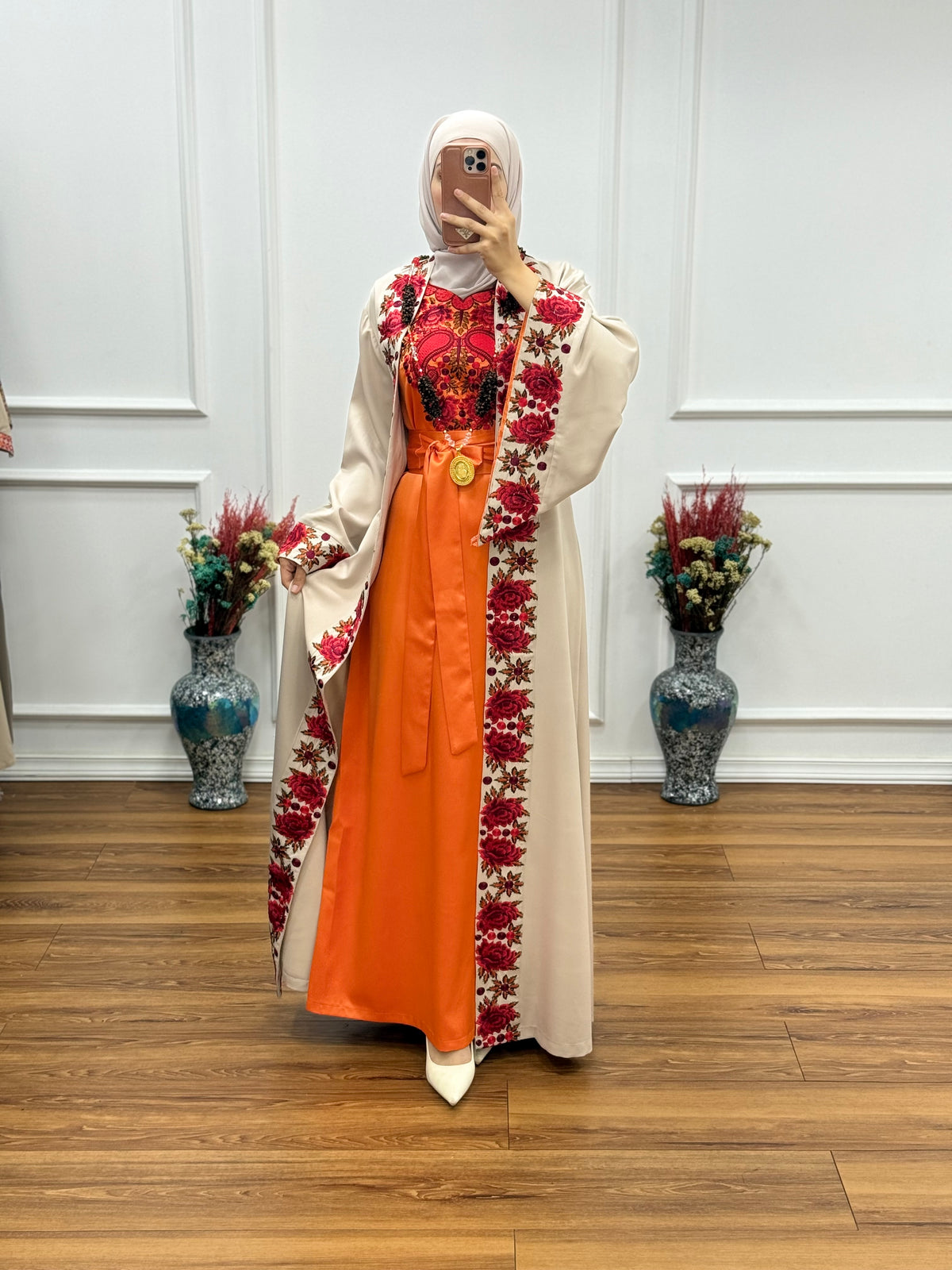 Elegant Two-Piece Thoub