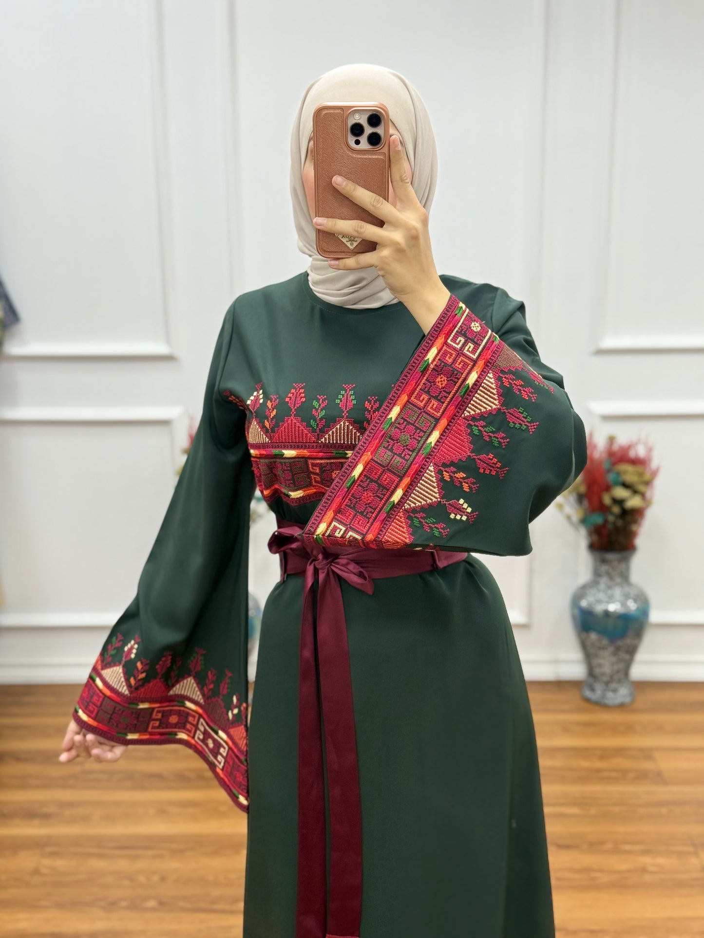 Simple Luxe Thoub -Olive Green-