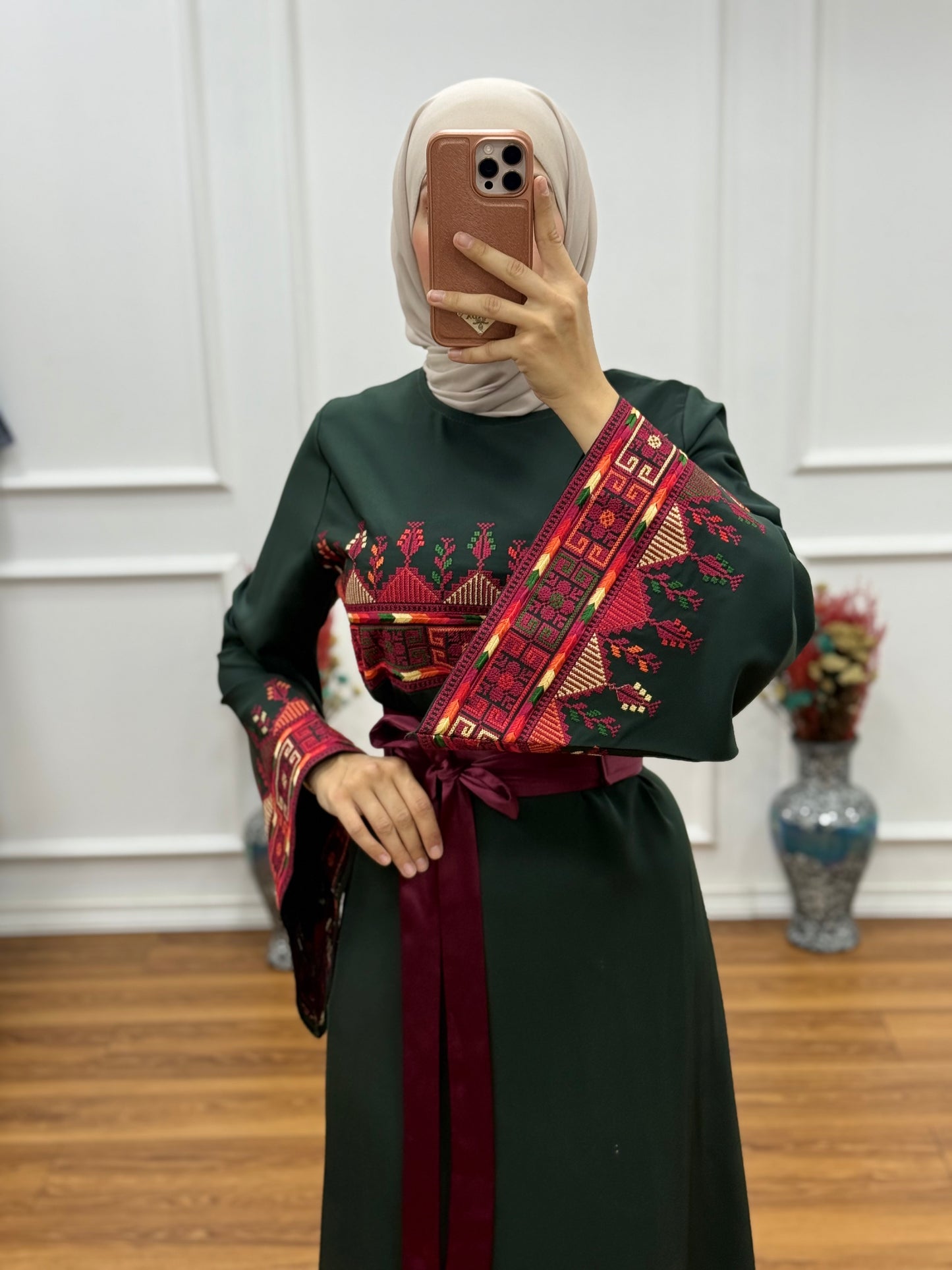Simple Luxe Thoub -Olive Green-