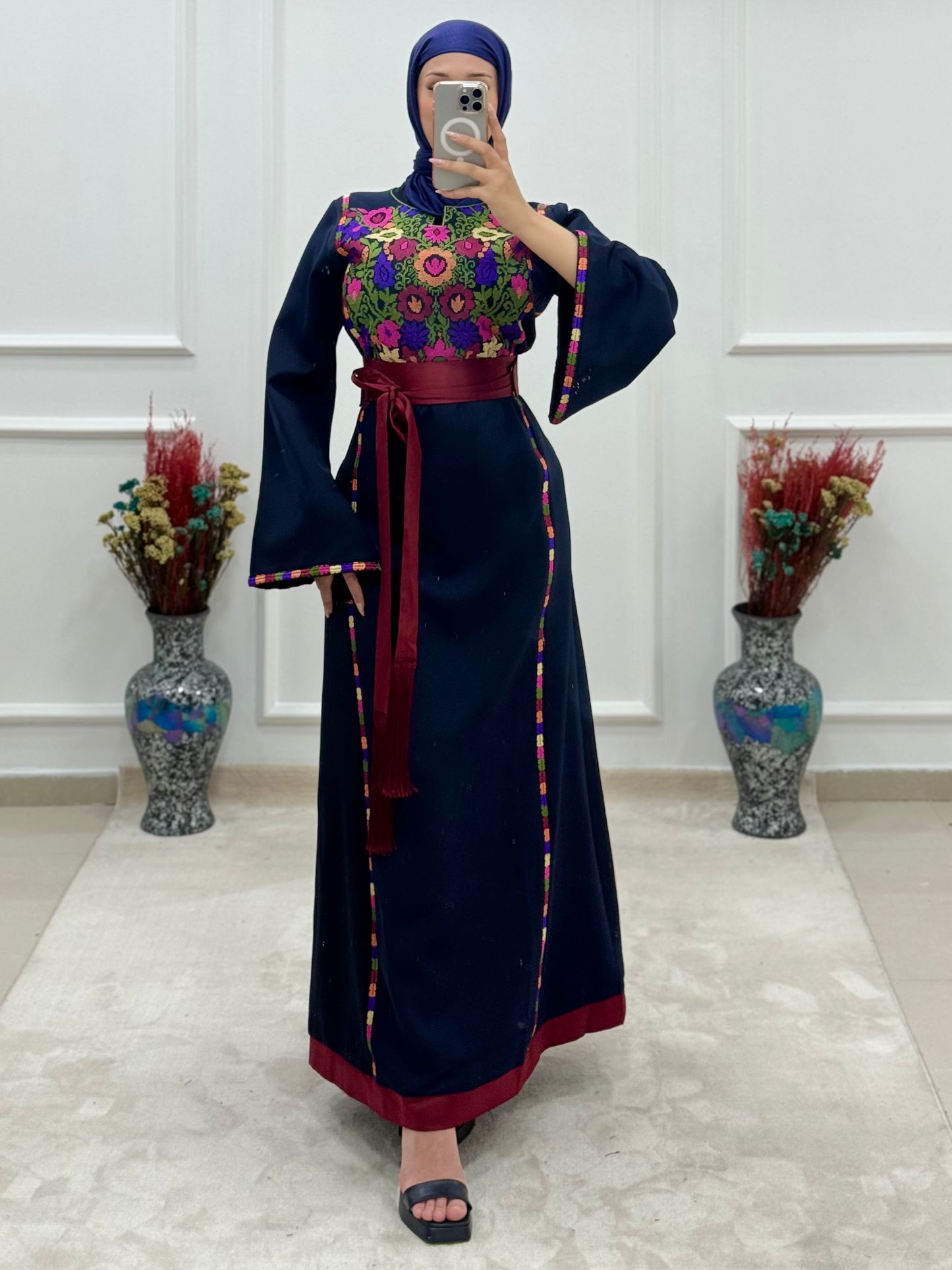 1) New beautiful Thoub (Navy Blue)