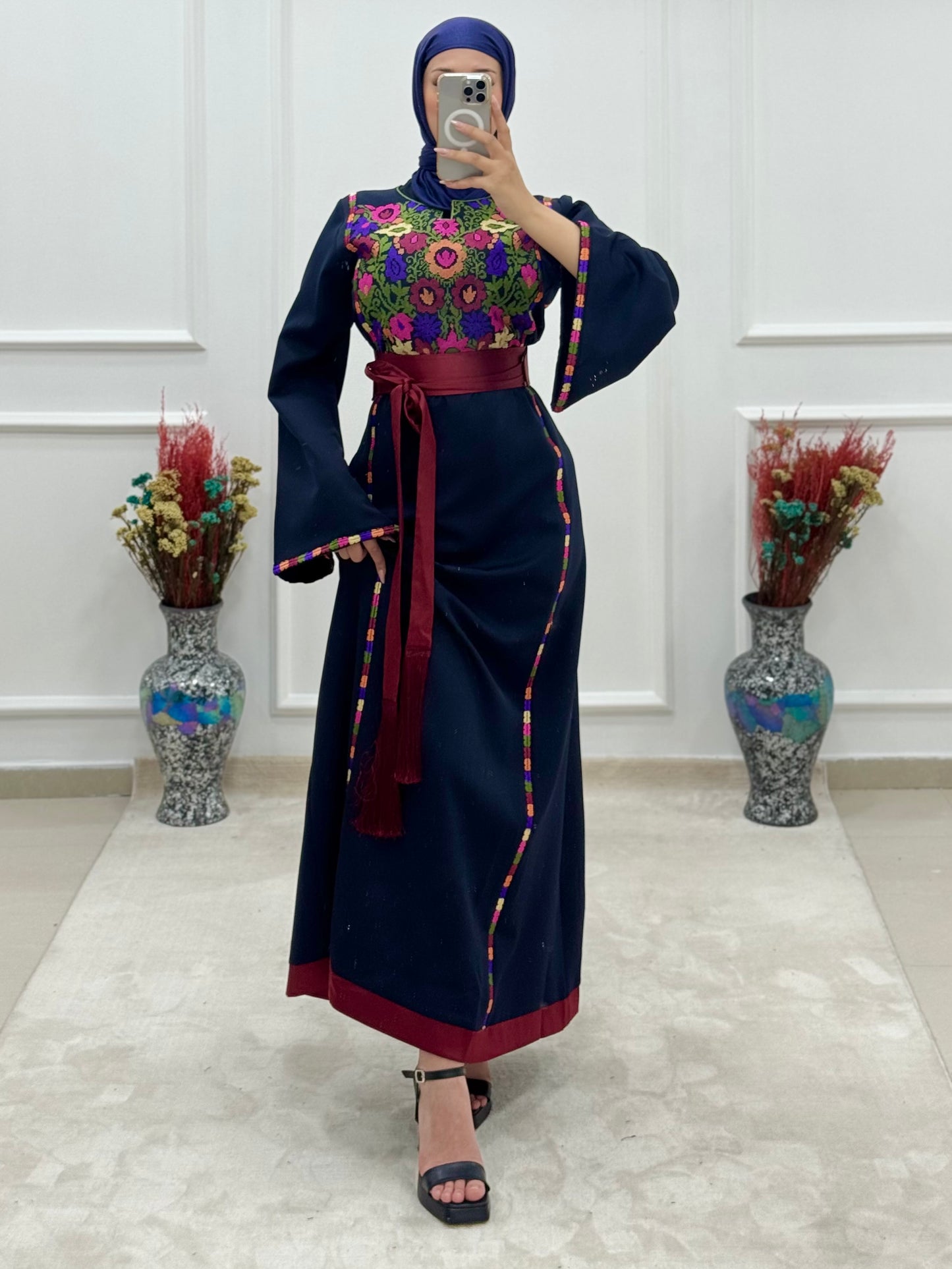 1) New beautiful Thoub (Navy Blue)